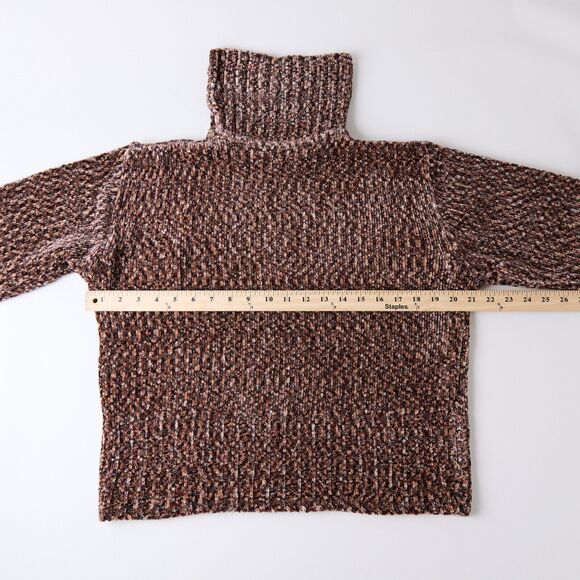 Vtg Carolyn Taylor Sweater Womens Sz L Knit Turtleneck Acrylic 90s Cottagecore - Picture 3 of 11